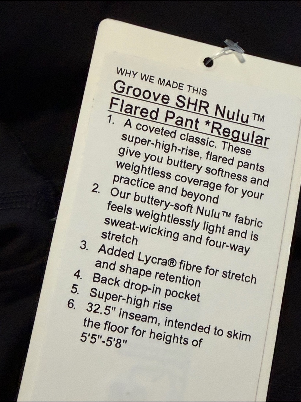 lululemon  Groove SHR Nulu Flare Pants *reg Size 6 - Picture 10 of 13